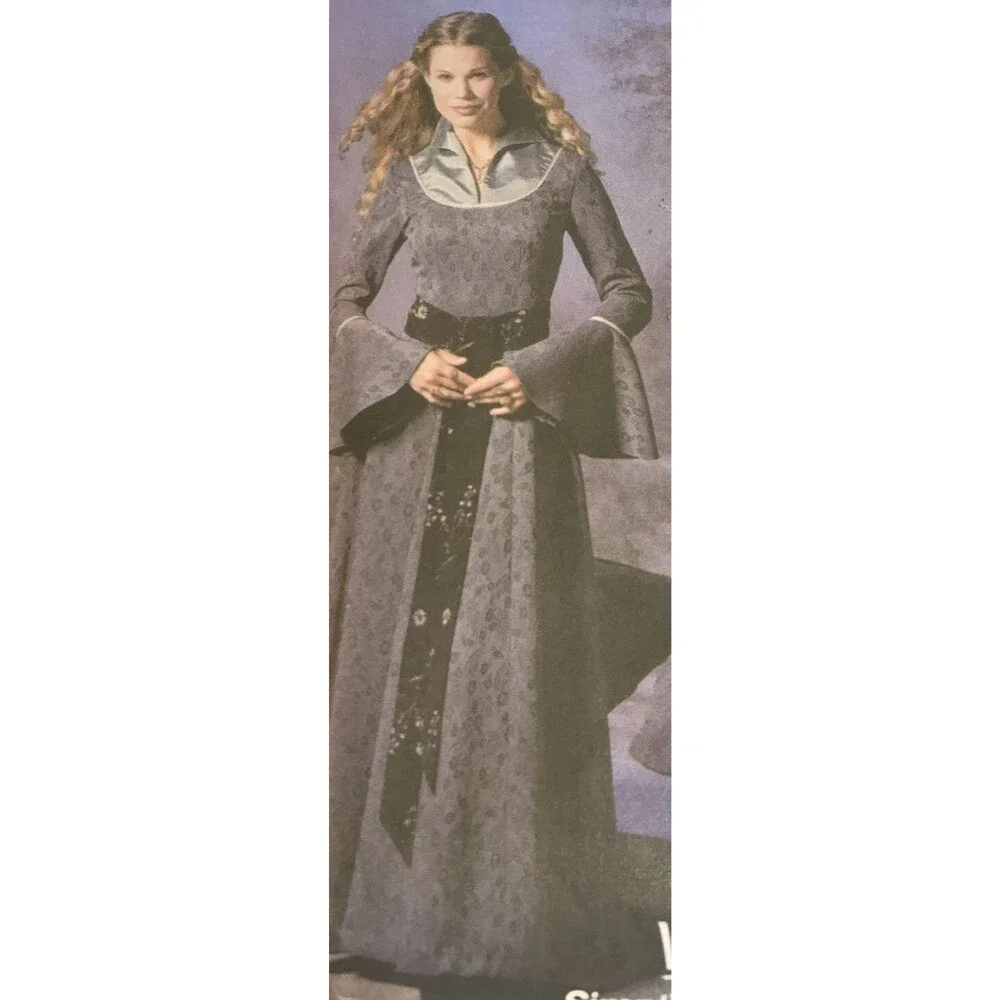 Simplicity 9891 Pattern Renaissance Medieval Maiden Dress Costume  Sz 6 8 10 12